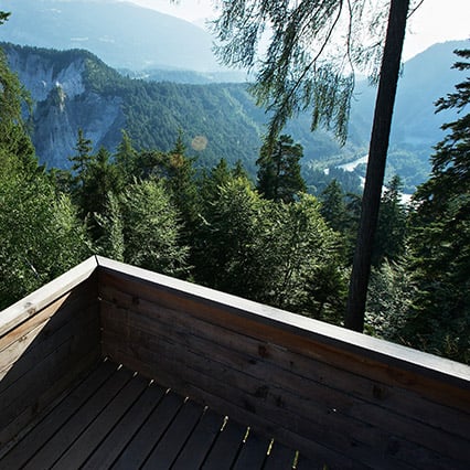 Die Rheinschlucht, der Swiss Grand Canyon, auf allen Wegen erleben.