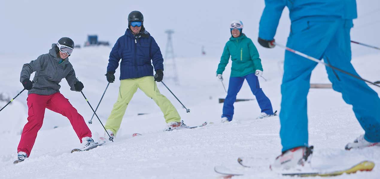 Skikurse für Erwachsene in der Skischule Laax.