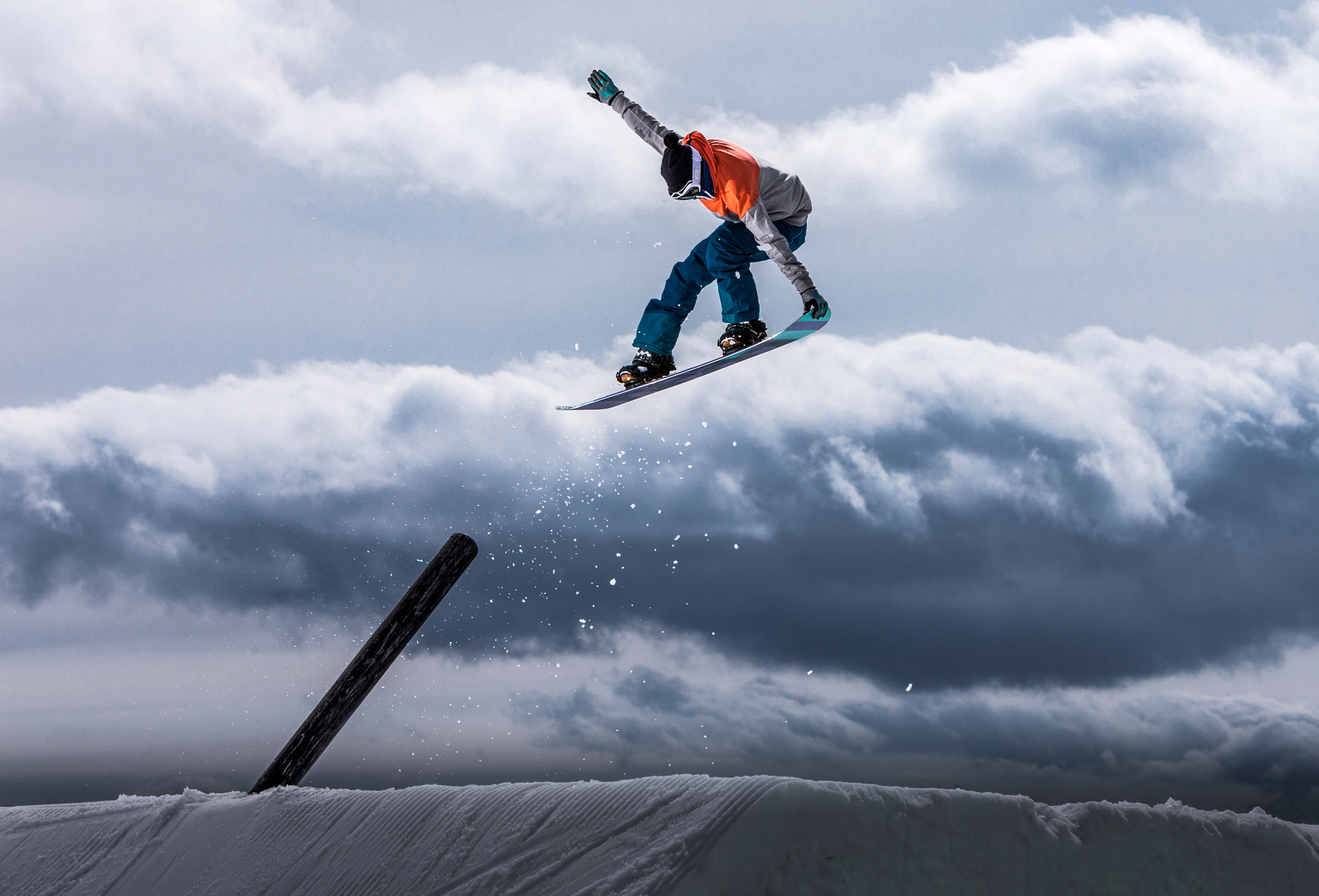 Freestyle Ski und Snowboard im Snowpark Laax.