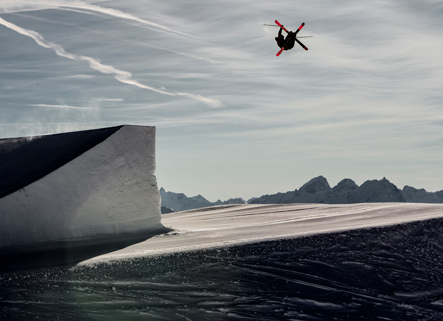 Freestyle Ski und Snowboard im Snowpark Laax.